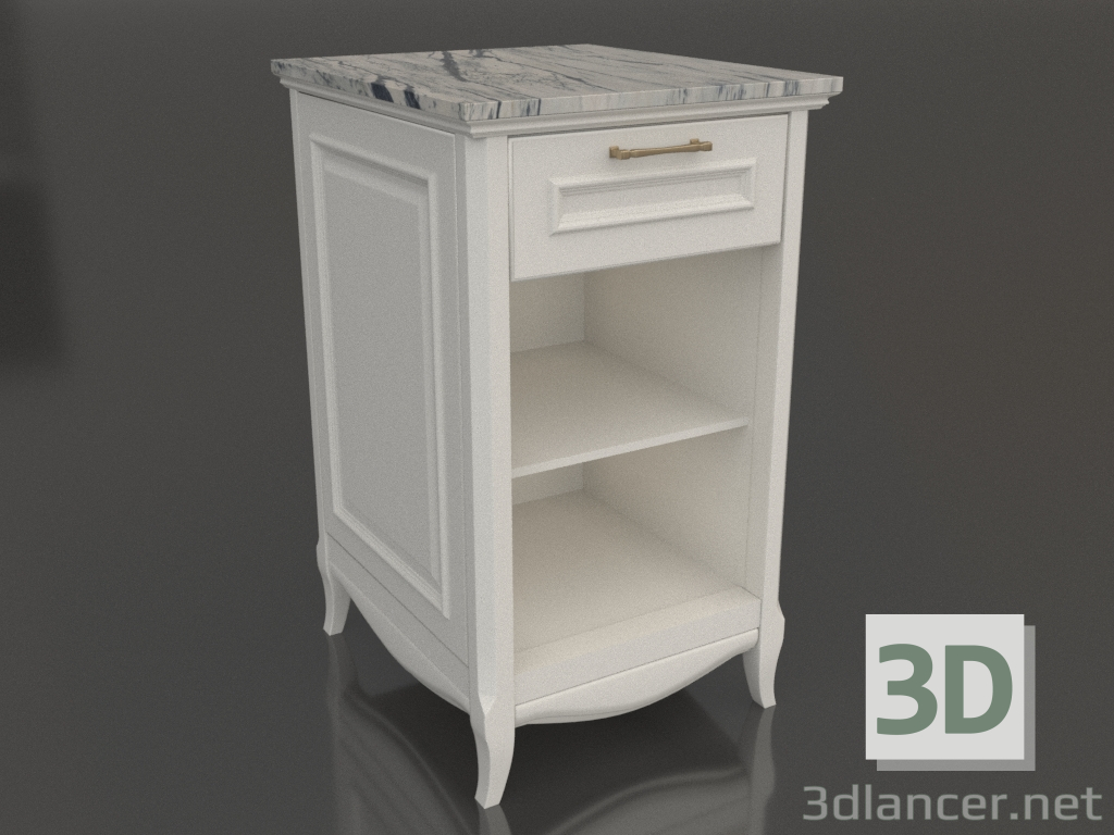 3D Modell Schrank mit offenen Regalen 2 (Estella) - Vorschau