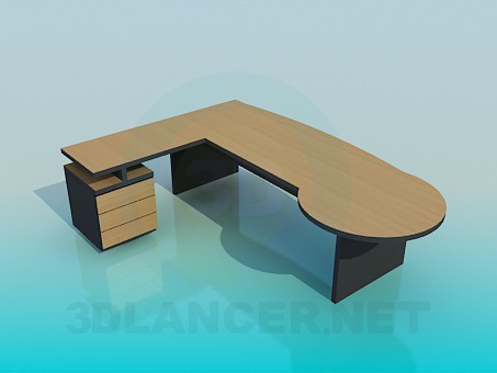 Modelo 3d Mesa de canto grande - preview