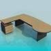 Modelo 3d Mesa de canto grande - preview