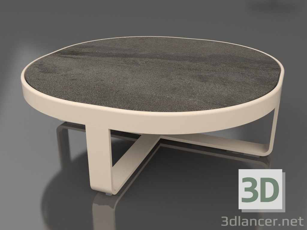 3d модель Кавовий столик круглий Ø90 (DEKTON Radium, Sand) – превью