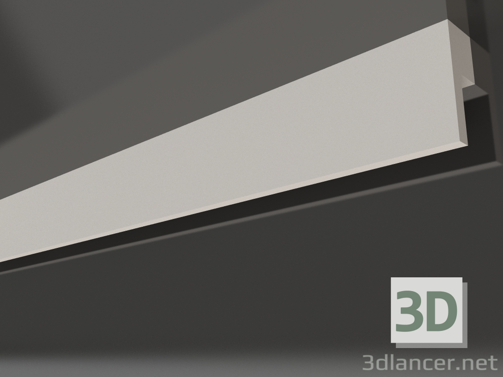 modèle 3D Corniche de plafond en plâtre avec éclairage KGC 014 (60x23) - preview