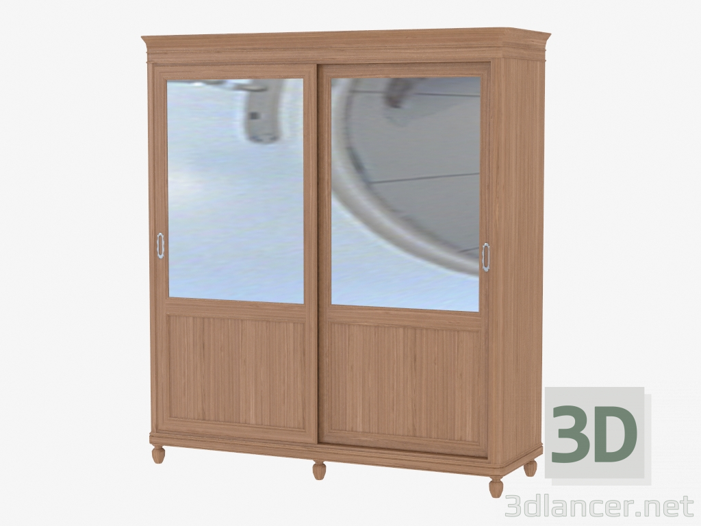 3d model Two-door wardrobe CO223 - preview