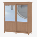 3d model Two-door wardrobe CO223 - preview