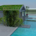 3D Modell Haus mit pool - Vorschau