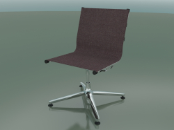 Chaise pivotante sur 4 supports avec revêtement en tissu (1201)