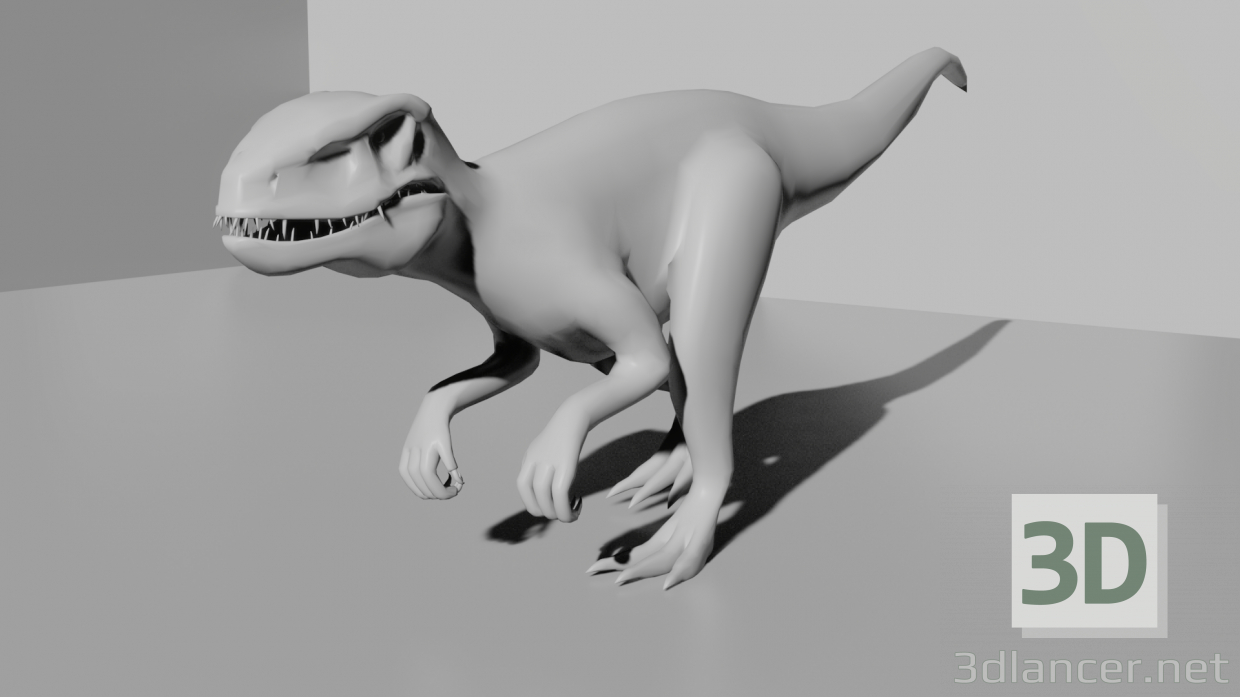 Raptor Animation 3D-Modell kaufen - Rendern