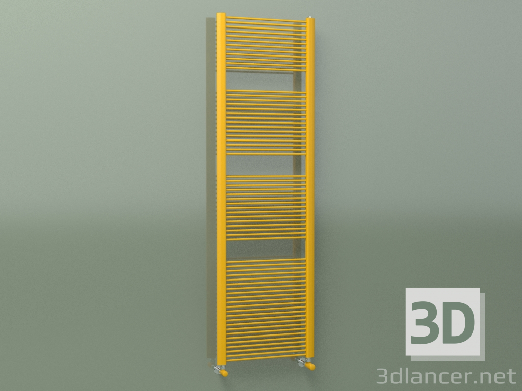 3d model Barra de toalla calefactable FILO (1709x516, amarillo melón - RAL 1028) - vista previa