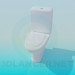 3d model Toilet with discharge tank - preview