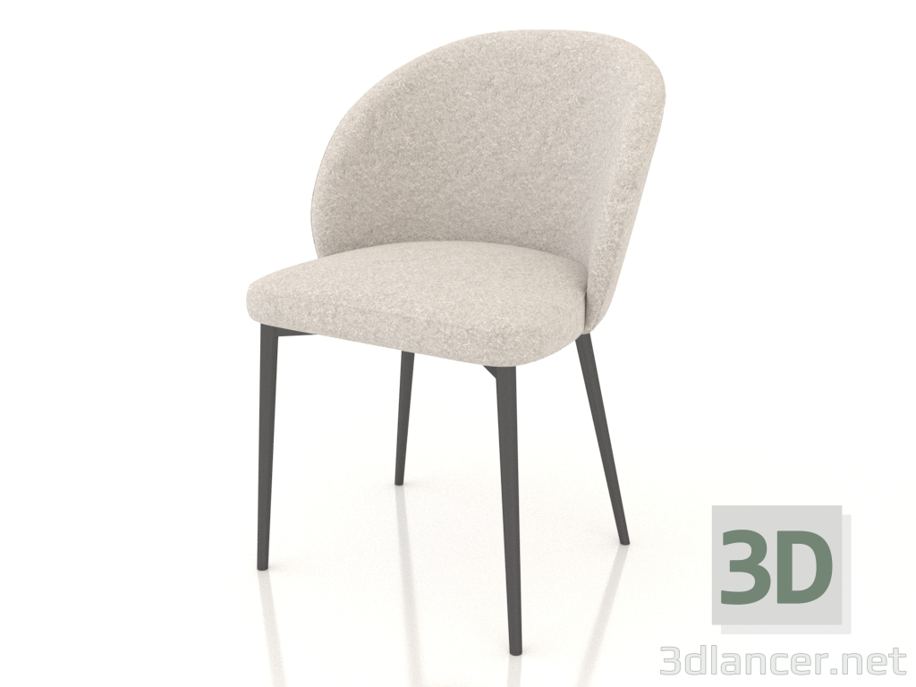 modèle 3D Chaise Ornella (gris-beige) - preview