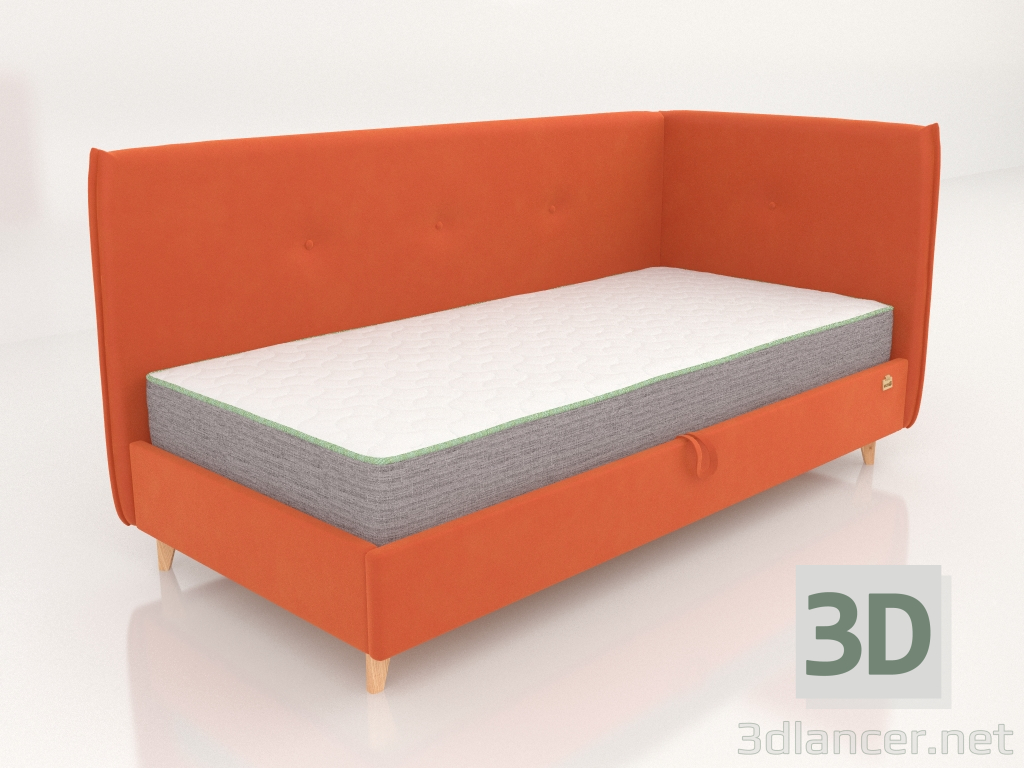 modello 3D Letto ad angolo ovest - anteprima