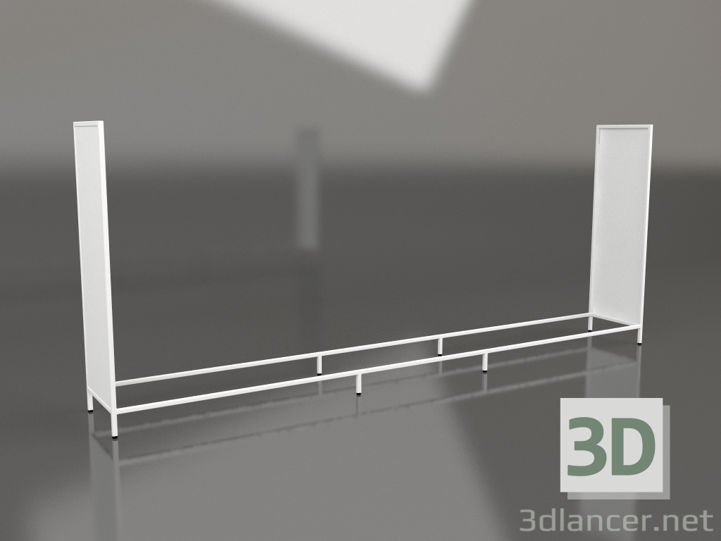 modello 3D Isola V1 (alta) da 60 cornice 8 (bianca) - anteprima