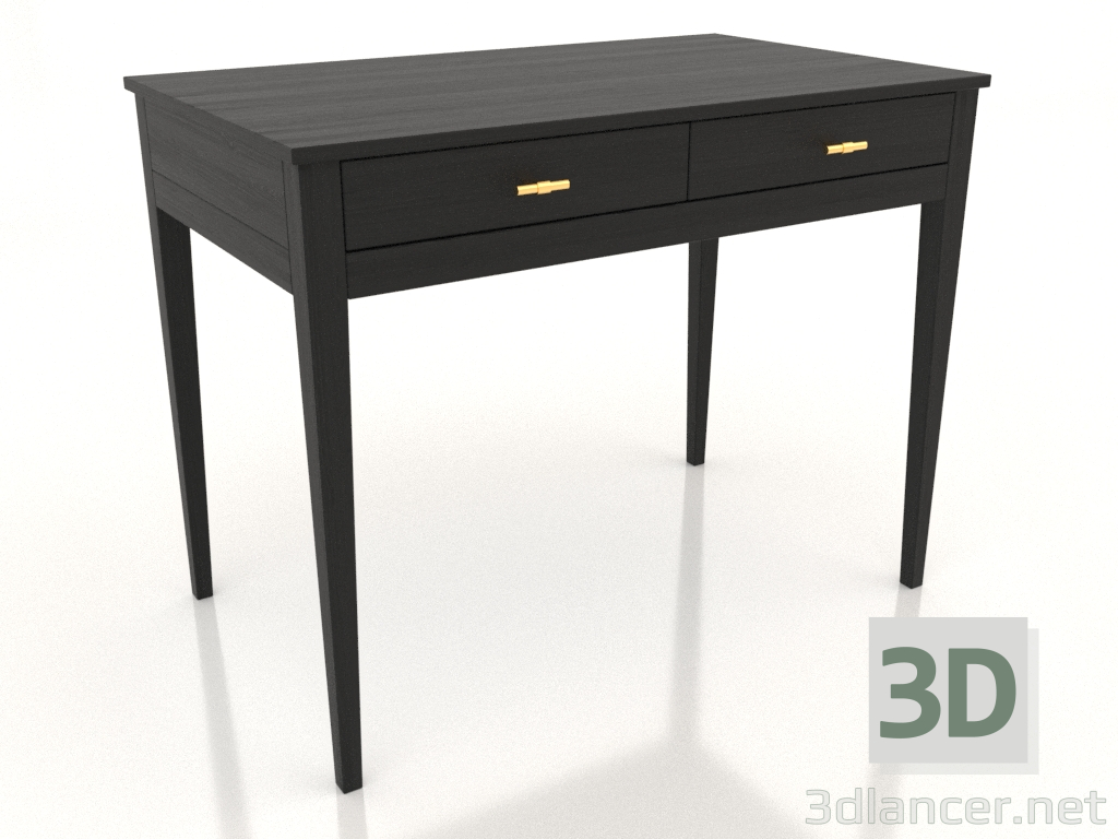 Modelo 3d Secretária 2 1000x600 mm (preto RAL 9005) - preview