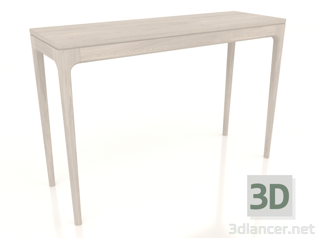 modello 3D Tavolo consolle FARGO 1200x400x800 mm (rovere sbiancato) - anteprima