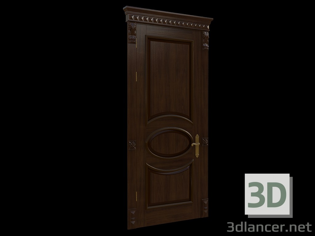 modello 3D Classico porta 1 - anteprima