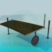 3d model Coffee table with sliding table top - preview