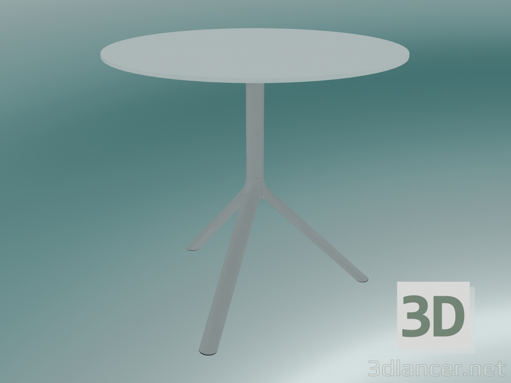 Modelo 3d Mesa MIURA (9591-01 (Ø80cm), H 73cm, branco, branco) - preview