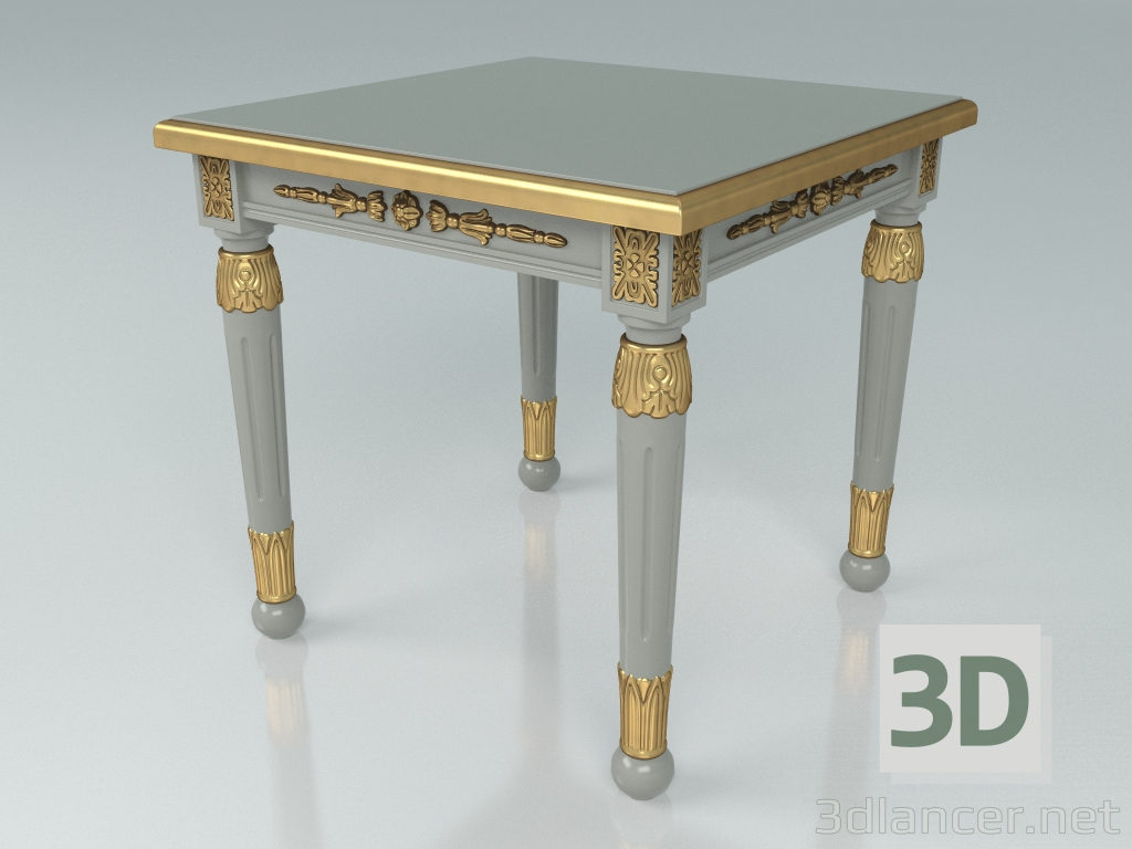 3d model Mesa auxiliar cuadrada (art. F19) - vista previa