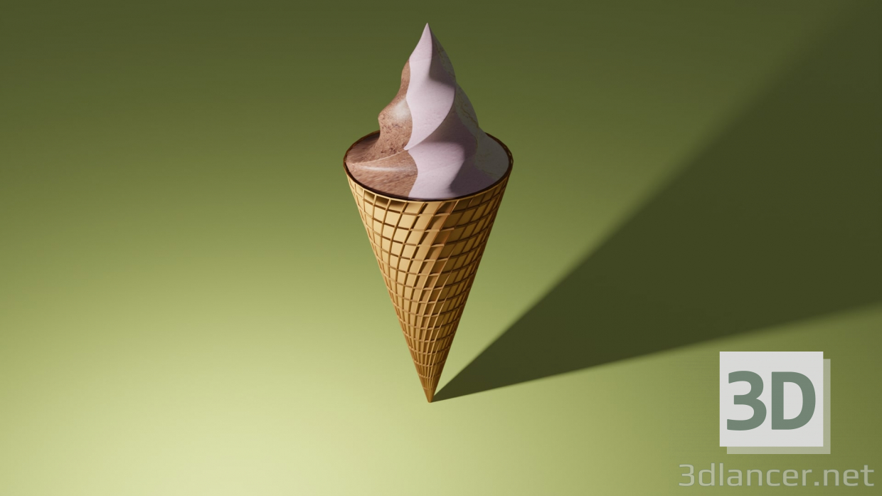 Helado Dulce 3D modelo Compro - render