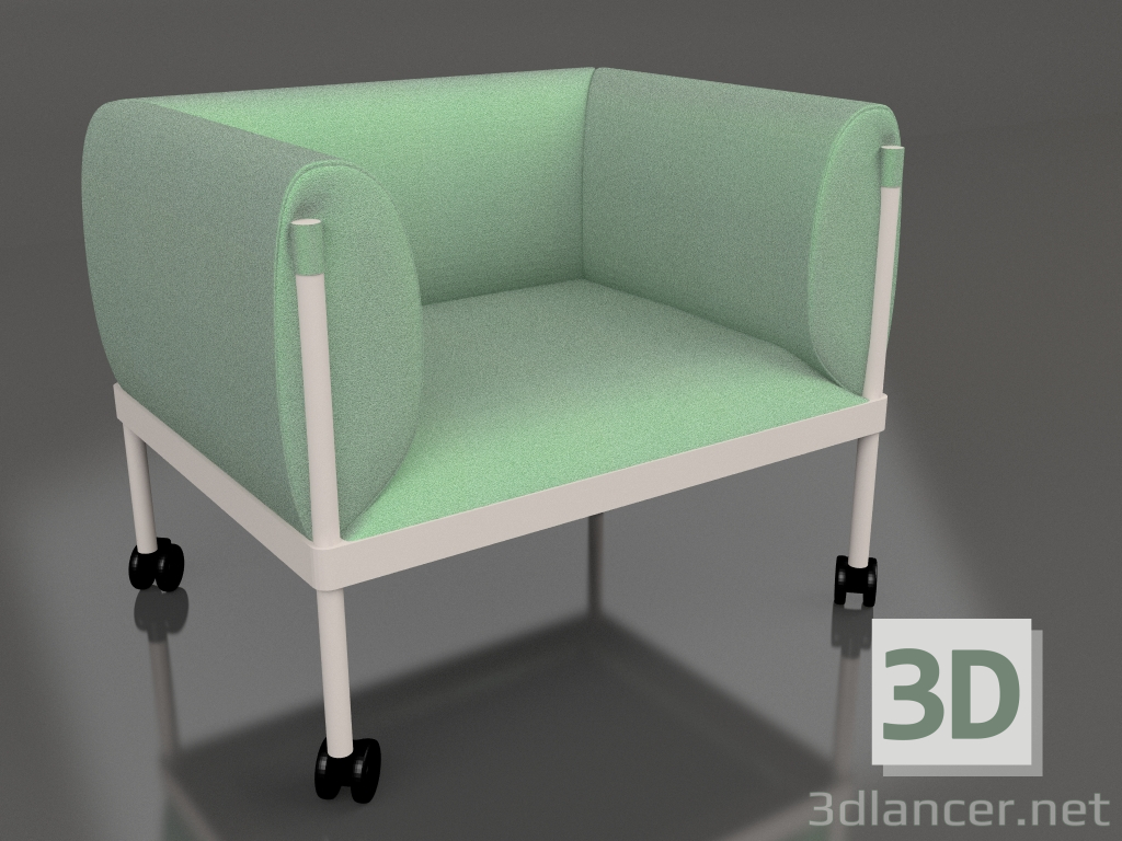 3d model Sillón Stilt (con ruedas) SIS1 - vista previa