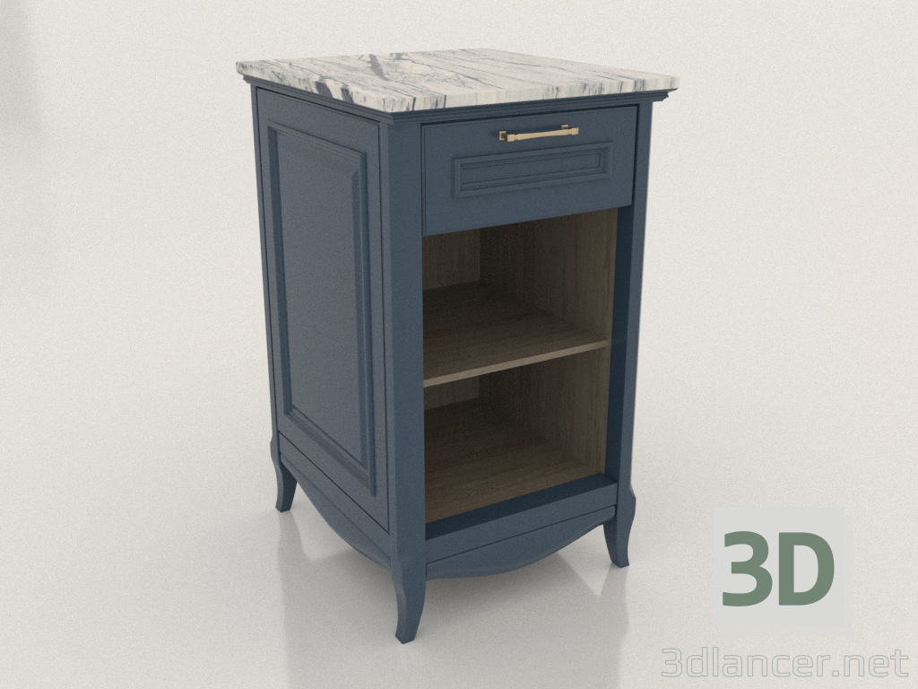 3d model Mueble con baldas abiertas 1 (Ruta) - vista previa