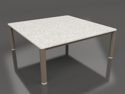 Couchtisch 94×94 (Bronze, DEKTON Sirocco)