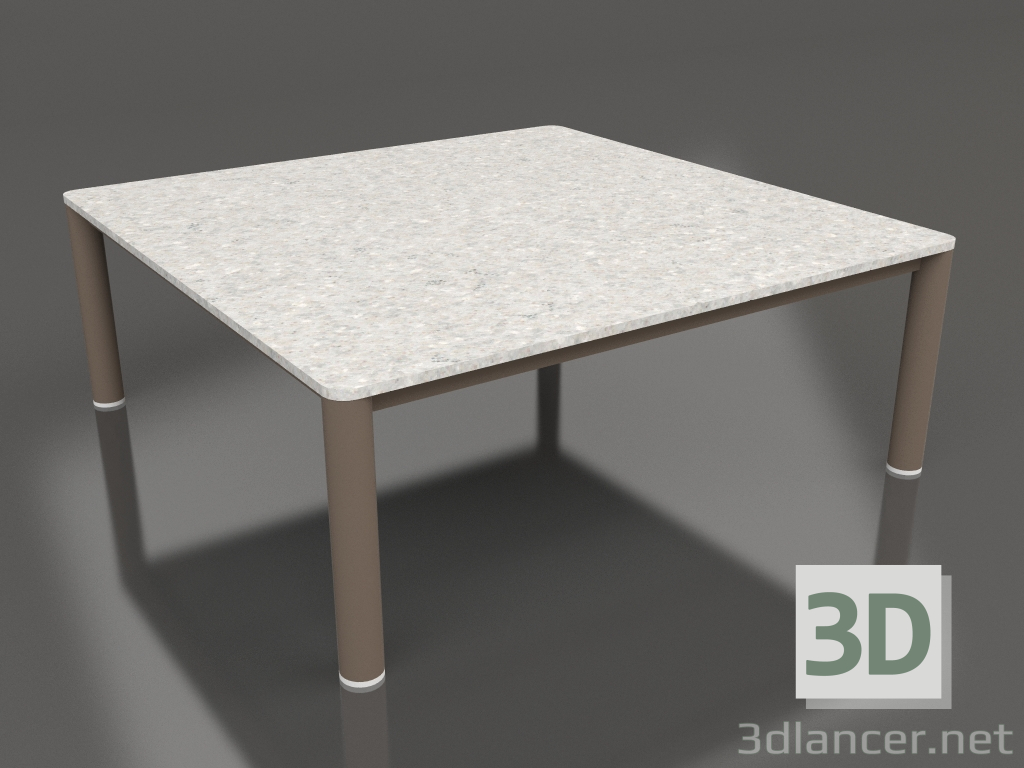 modello 3D Tavolino 94×94 (Bronzo, DEKTON Sirocco) - anteprima