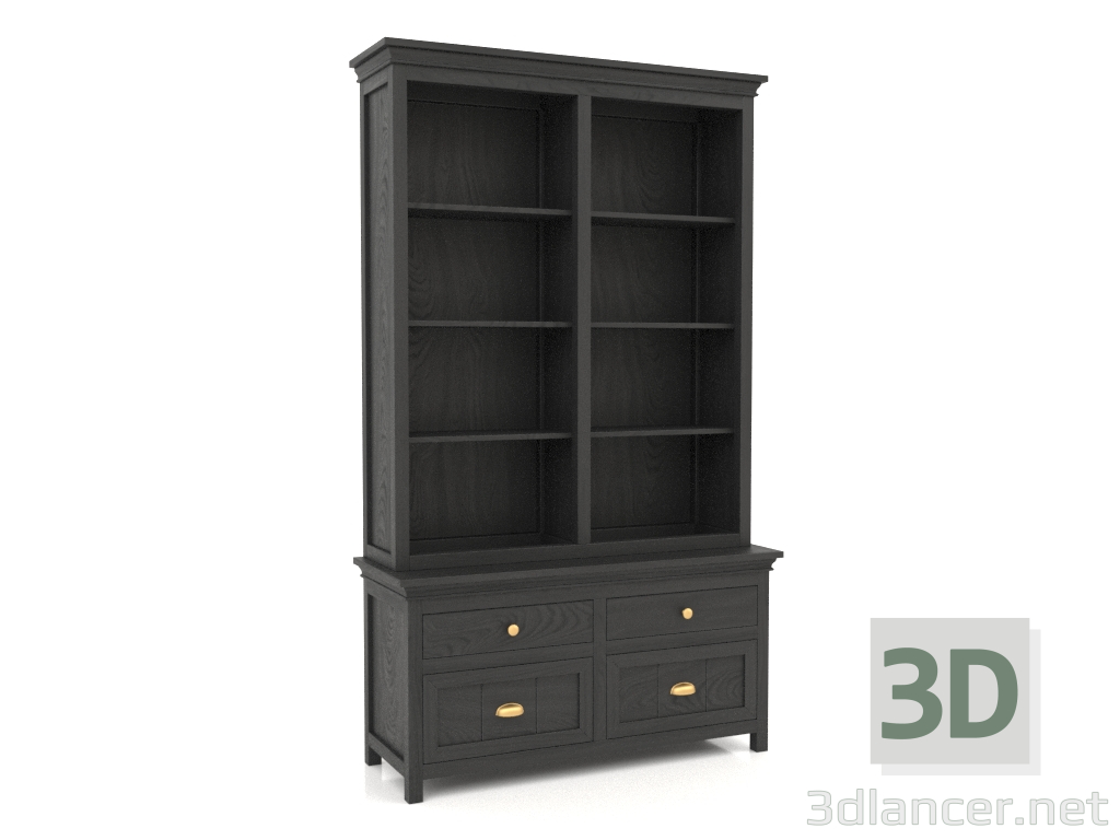 3d model Biblioteca (2 secciones) - vista previa