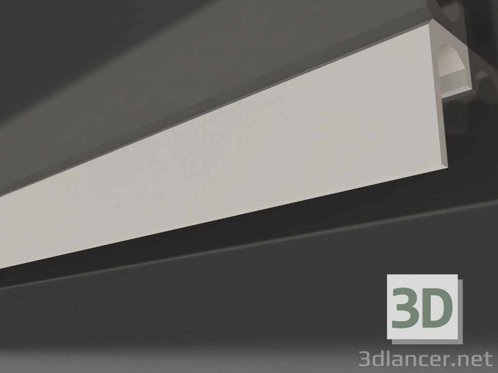 3d model Plaster ceiling cornice with lighting KGC 014 2 (150x85) - preview