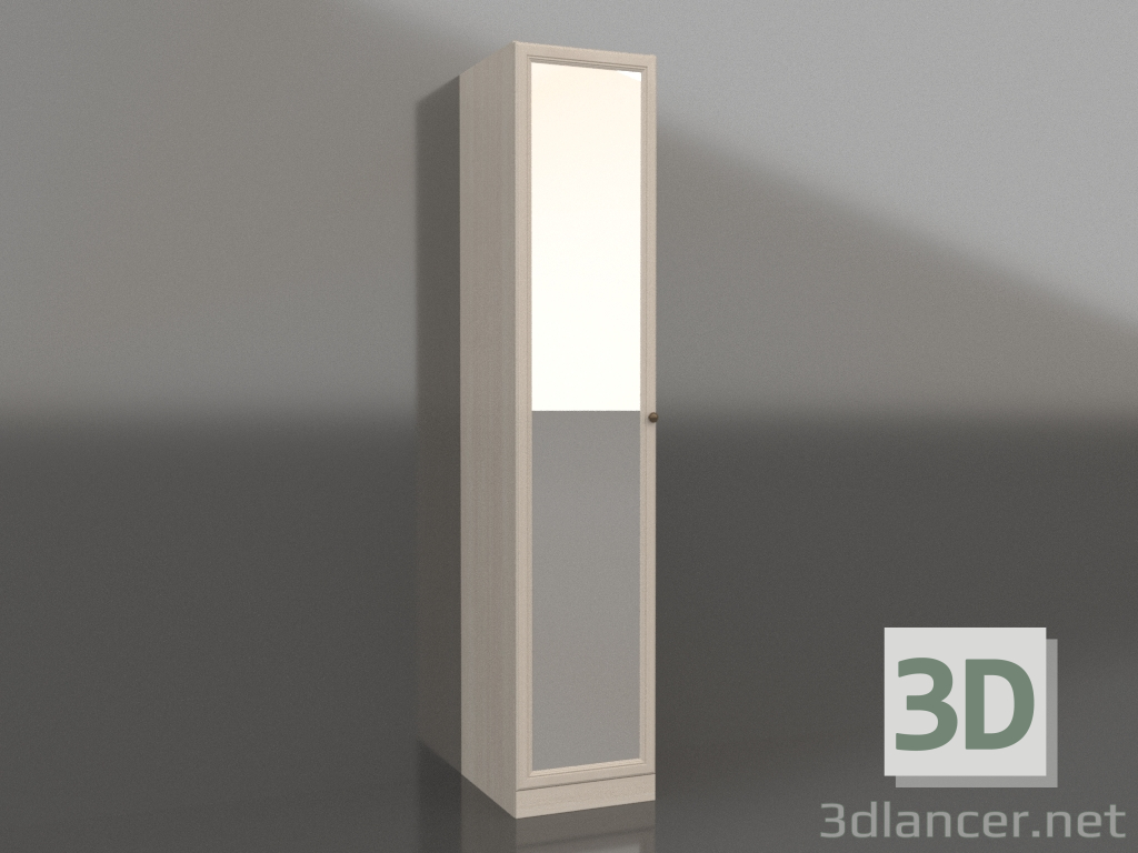 3d модель Шафа з дзеркалом однодверна – превью