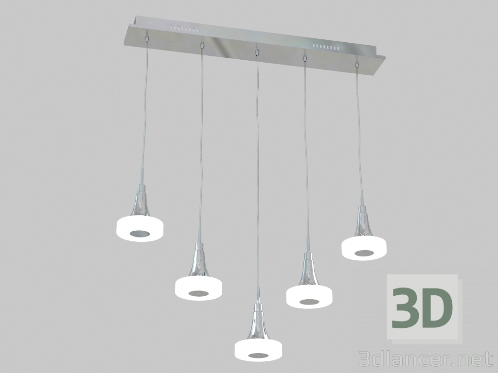 modello 3D Lampadario Flensburg (609010405) - anteprima