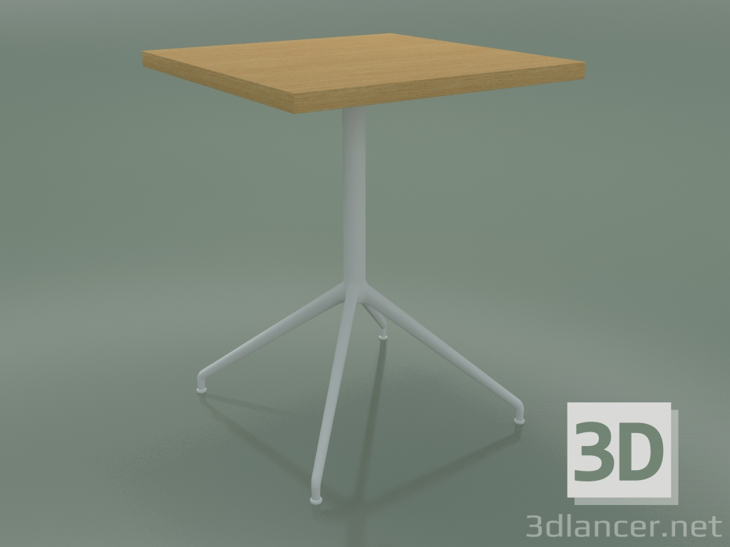 3D modeli Kare masa 5753 (H 74.5 - 60x60 cm, Doğal meşe, V12) - önizleme