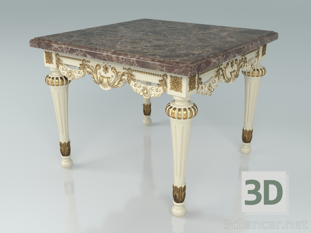 Modelo 3d Mesa quadrada (art. F19) - preview