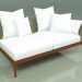 3d model Sofa module left 005 (Metal Rust, Batyline Olive) - preview