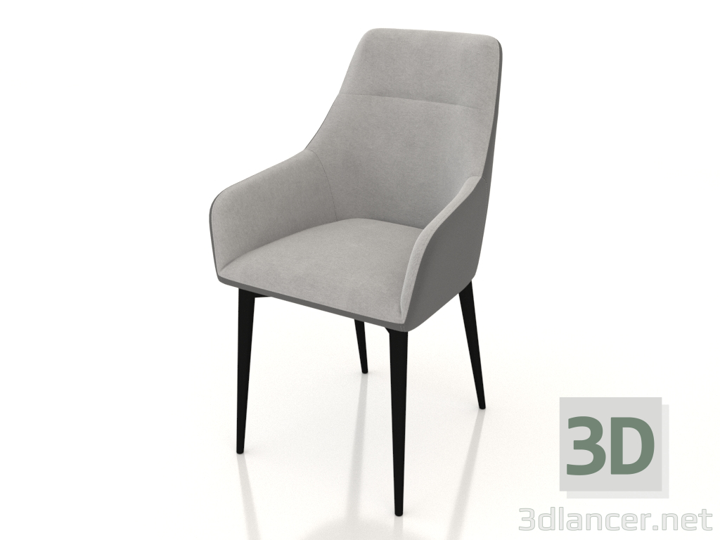 modèle 3D Chaise Roméo (gris) - preview