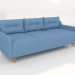 3D Modell Gerades 3-Sitzer-Klappsofa Elana - Vorschau