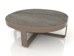 Table basse ronde Ø90 (DEKTON Radium, Bronze)