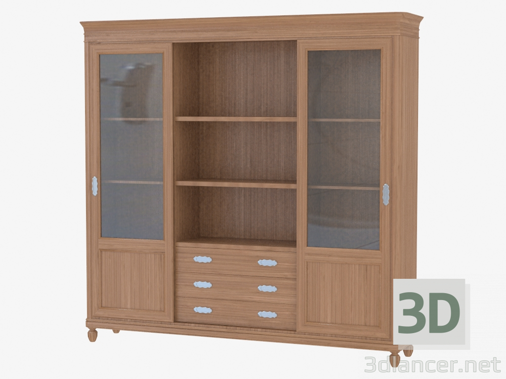 3D Modell Bücherregal CO318 - Vorschau