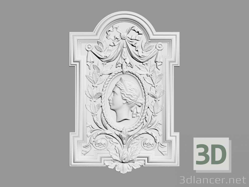 modello 3D Pannelli pannello 6 (500x340mm) - anteprima