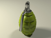 Grenade F-1, Hi-poly