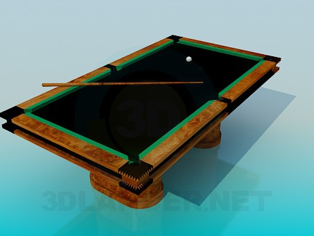 modèle 3D Table de billard - preview