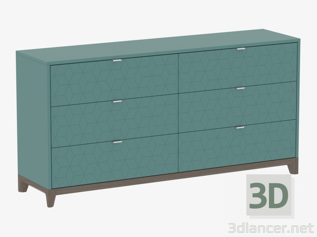 3D Modell Truhe FALL №3 (IDC017007308) - Vorschau