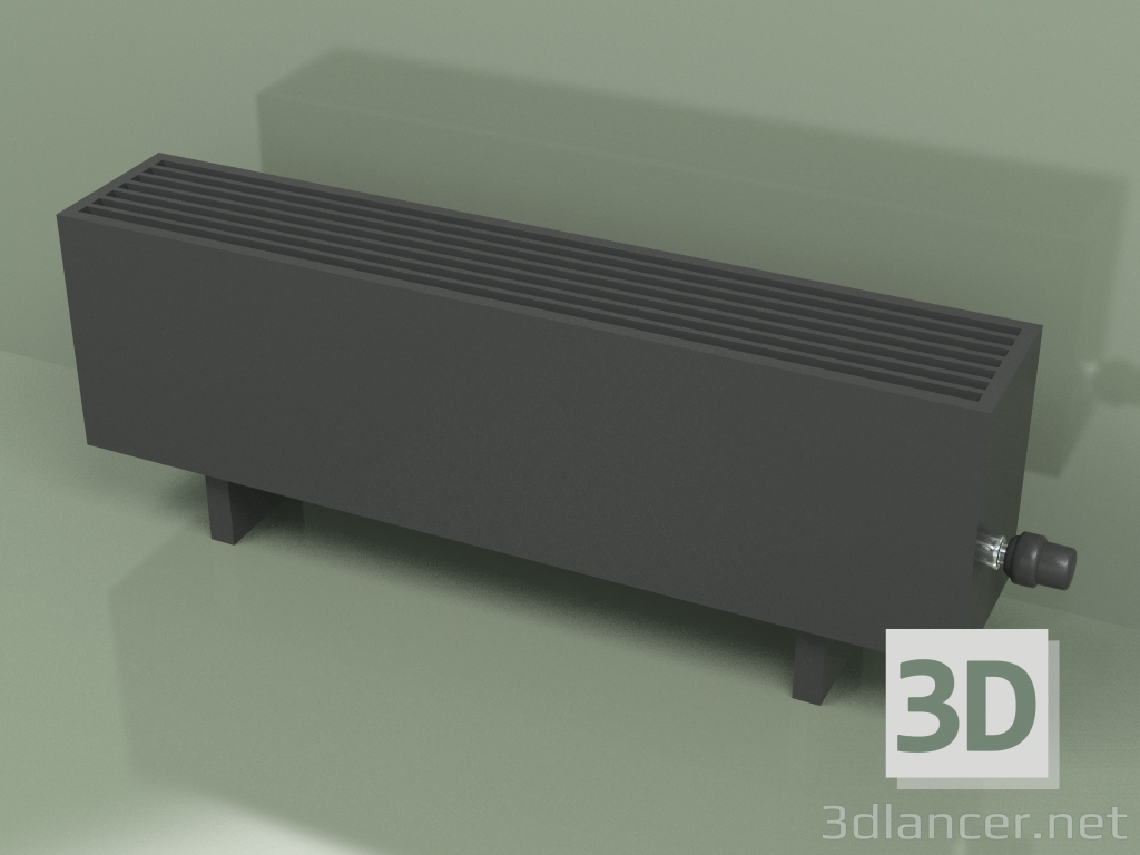 3D Modell Konvektor - Aura Comfort (280 x 1000 x 186, RAL 9005) - Vorschau