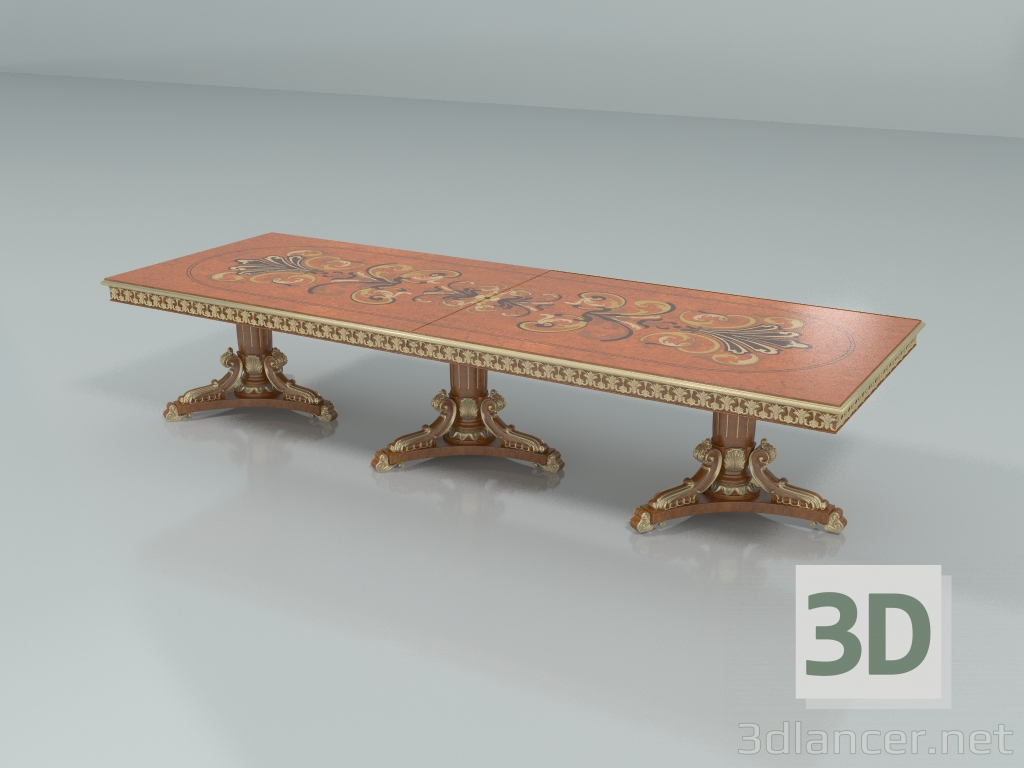 modèle 3D Table à manger rectangulaire (art. 13139) - preview