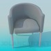 3d model Asiento semicircular - vista previa