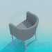 3d model Asiento semicircular - vista previa