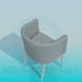 3d model Asiento semicircular - vista previa