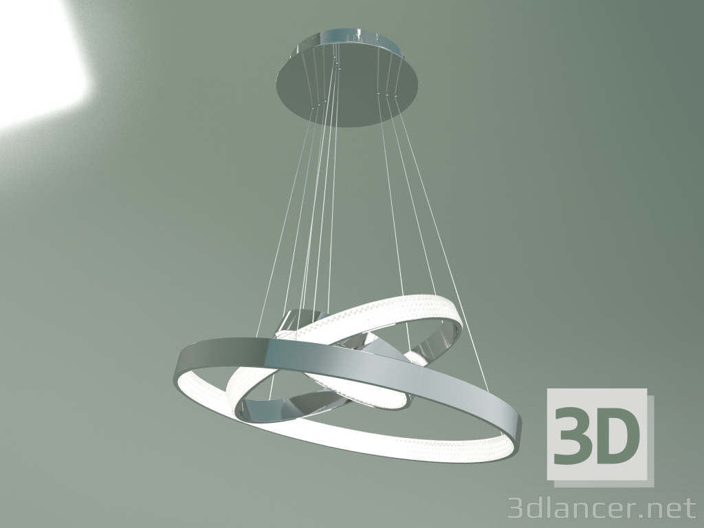 3d model Suspended LED lamp Posh 90176-3 (chrome) - preview