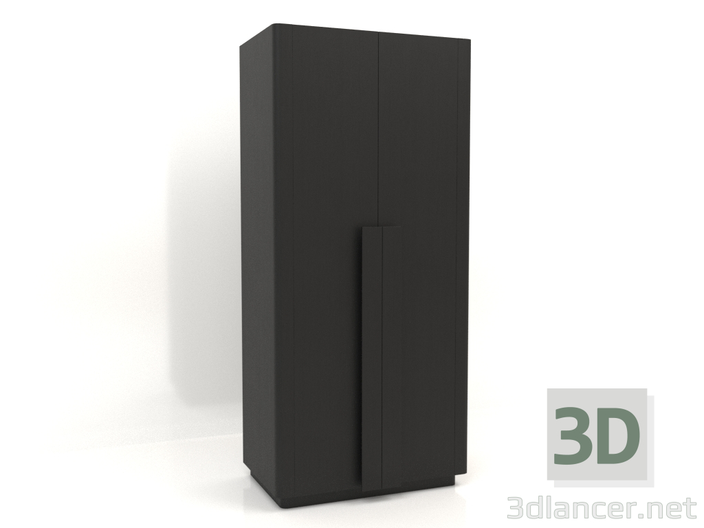 3d модель Шкаф MW 04 wood (вариант 3, 1000х650х2200, wood black) – превью