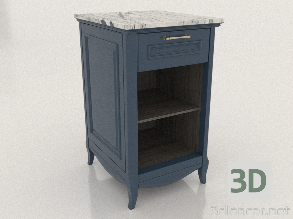 3d model Mueble con baldas abiertas 3 (Ruta) - vista previa