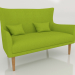 3d model Eleganza straight 2.5-seater sofa - preview